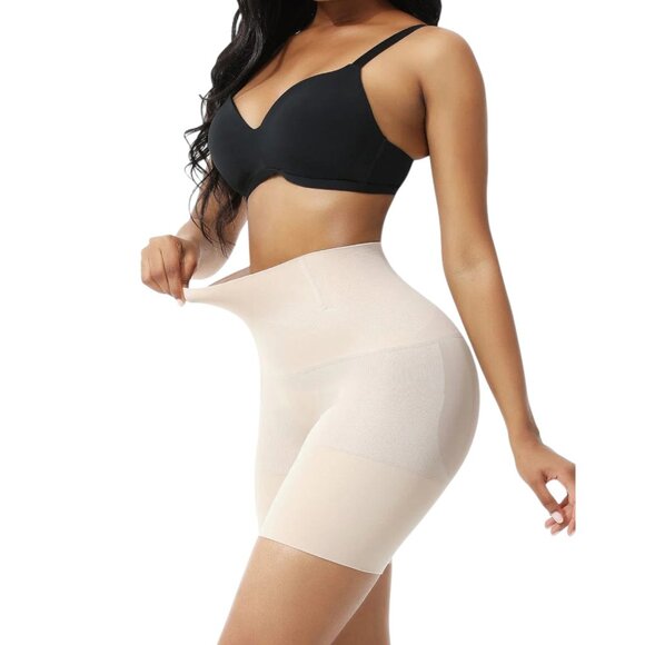 Tummy Control Thigh Slimming Seamless Body Contour High-Waisted Shapewear Shorts - Picture 5 of 7